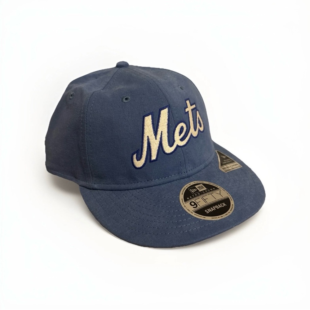 New York Mets New Era Cap Light Blue 9FIFTY Retro Crown Heritage Snapback